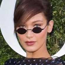 Маленькие тонкие Овальные Солнцезащитные очки для женщин, фирменный дизайн, Ретро стиль, розовый, красный, желтый оттенок, прозрачные линзы, солнцезащитные очки, оттенки, gafas de sol mujer