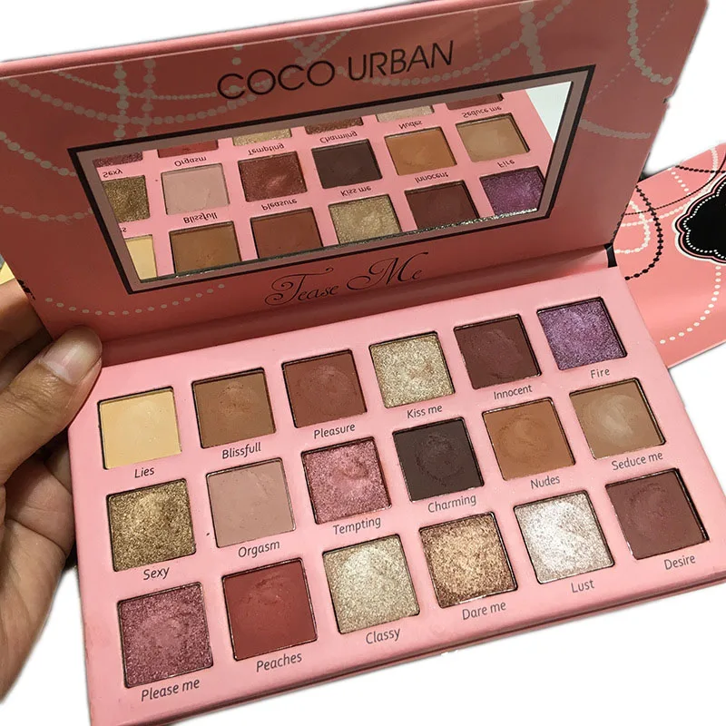 

New 18 Color Eye Shadow Palette Matte Diamond Flash Shadow Palette Nude Makeup Beauty Cosmetics Set Waterproof