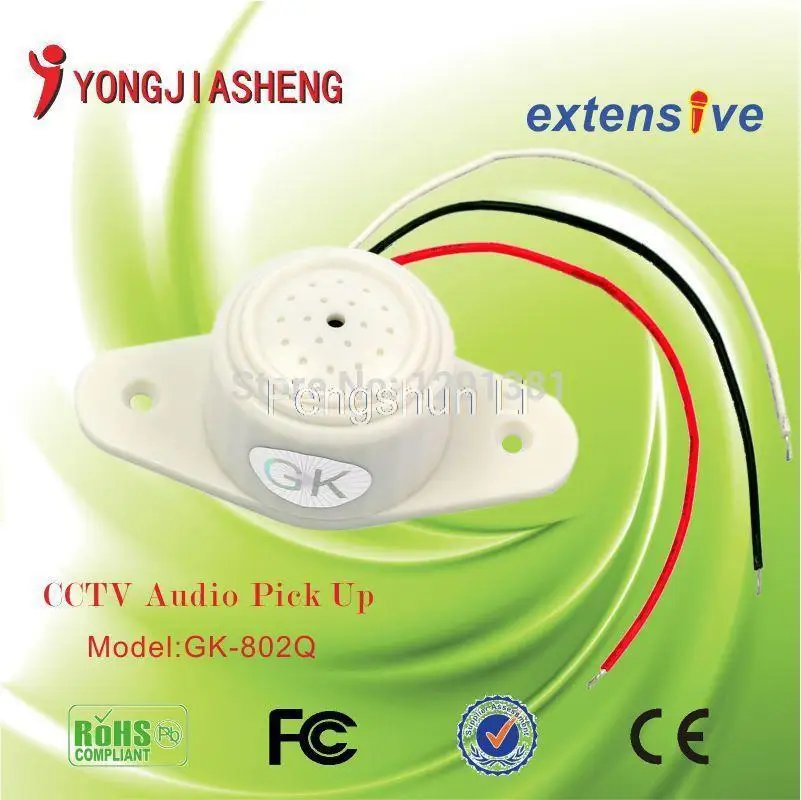 

10pcs  Free Shipping MIni CCTV sound monitor system surveillance monitor Sound Monitor pick up