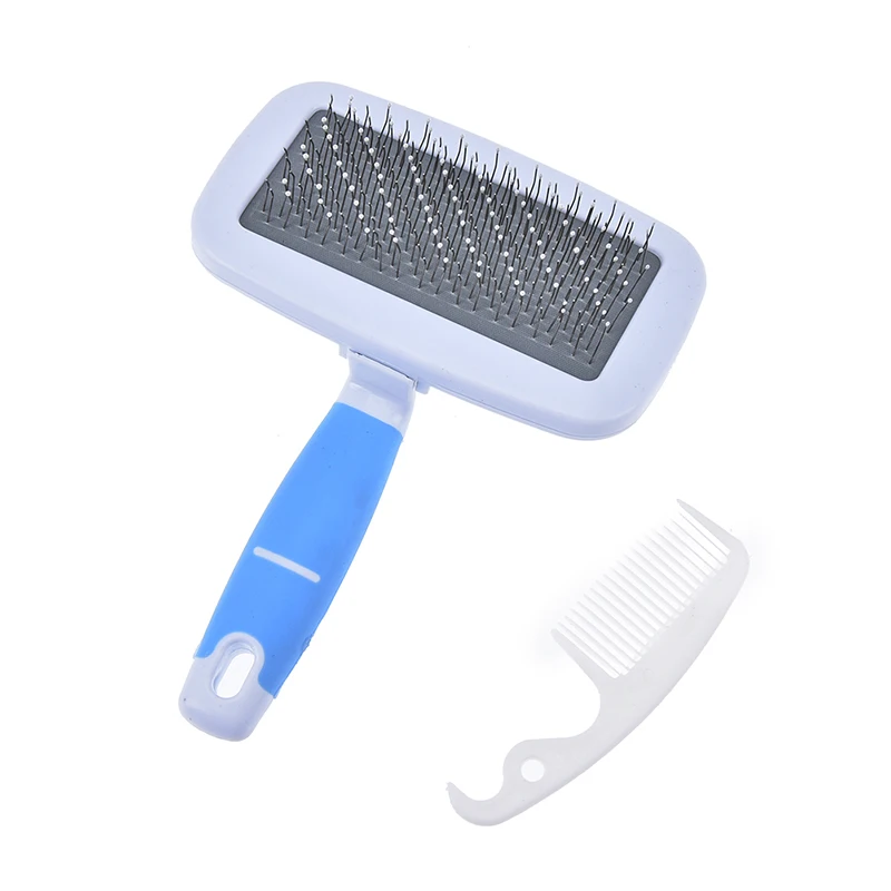 Fast Shipping Pet Dog Cat Hair Grooming Trimmer Comb Feet Print Pet Flea Comb Brush Slicker Clean Tool