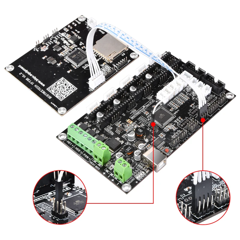 BIGTREETECH GEN V1.0 печатная плата контроллера Reprap MKS Gen V1.4 Ramps1.4 tmc2130/tmc2208/a4988/drv8825 3D