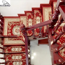 13 шт Китайский традиционный красный ковер для лестниц комплекты сопротивление скольжению ступень лестницы коврики Шаг Коврик для лестниц акрил материал стопы