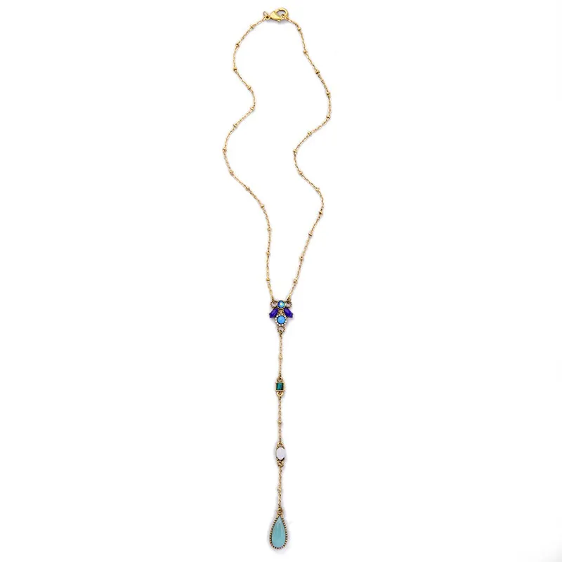 AliExpress длинное ожерелье с подвеской дизайн Bijoux женский костюм ювелирные изделия модное ожерелье s для женщин