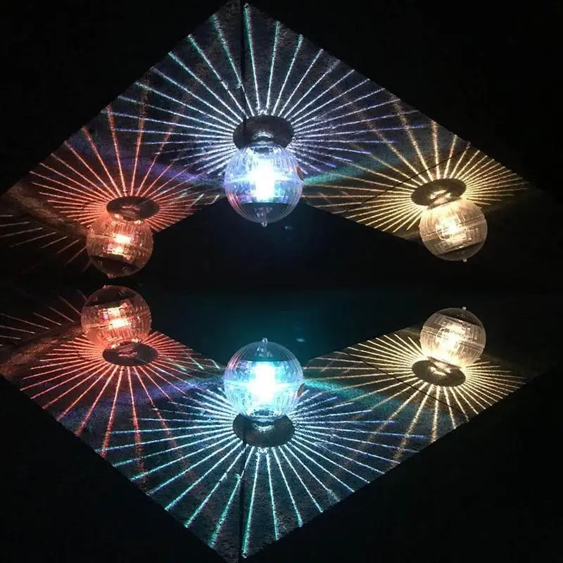 Солнечная энергия лампа бассейн плавающий RGB пруд светильник светодиодный светильник для украшения сада Открытый водонепроницаемый светодиодные лампы на солнечной батарее шар светильник