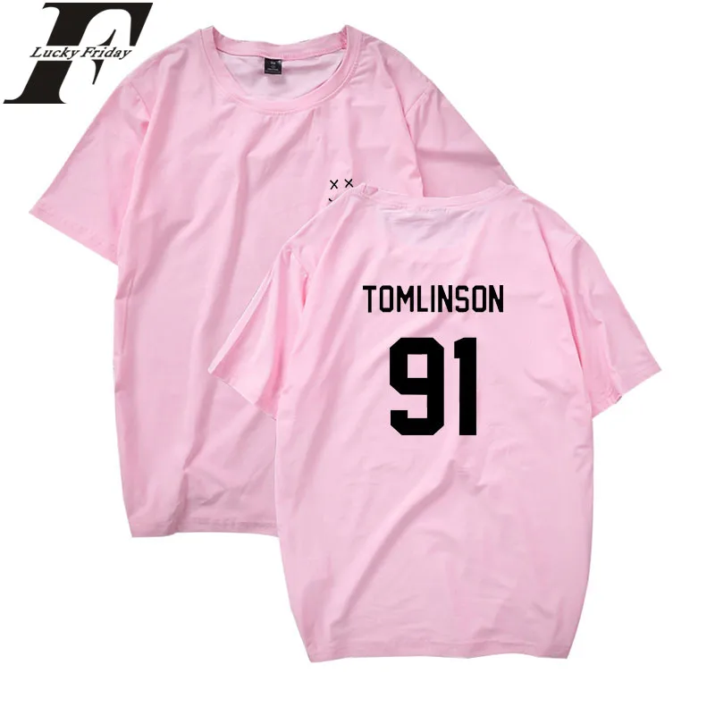 LUCKYFRIDAYF Louis Tomlinson One Direction Short Sleeve T-shirt Men/Women Summer Cotton Tshirt Men Casual Clothes Plus Size 4XL