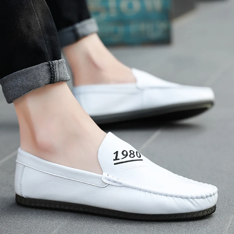 

New 2018 Flats Men Shoes Breathable Spring Summer Loafers Fashion Casual Loafers Male flat Casual Driving Shoes 5