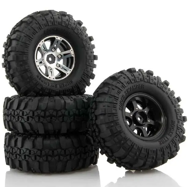 4pcs 1.9" RC Crawler Truck Tires 1.9 Inch RC Crawler Rubber Tire with