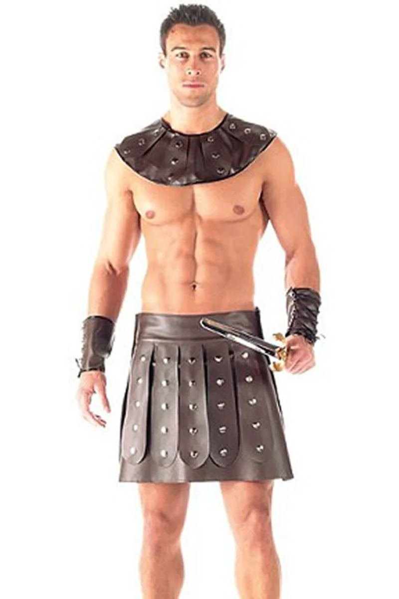 Barbarian Gladiator Costume Halloween Costume for Men Acient Warrior Sexy M...