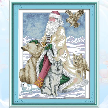 

Joy Sunday,Santa Claus,cross stitch embroidery set,Christmas style cross stitch kit,Needlework counted cross-stitch patterns