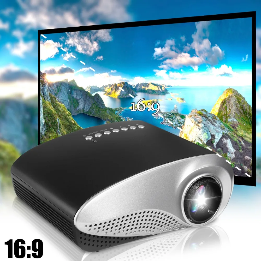 Mini Projector Home Cinema Mini Portable 1080P 3D HD LED Projector Multimedia Home Theater USB VGA HDMI TV EU PLUS US PLUS Mini Projector Home Cinema Mini Portable 1080P 3D HD LED Projector Multimedia Home Theater USB VGA HDMI TV EU PLUS US PLUS