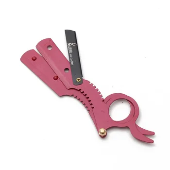 

1Pcs Mr Rabbit Men Straight Barber Edge Stainless Straight Shaving Knife Hair Removal Tools Beard Shaving Razor Add Blade M6111