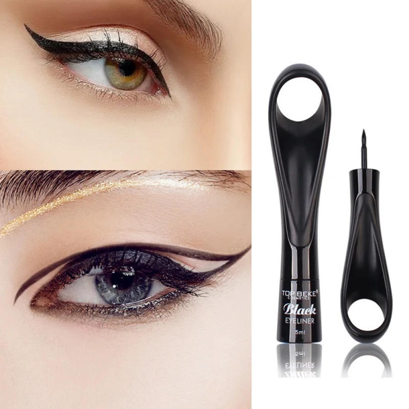 

1PC Natural Liquid Eyeliner Pencil Waterproof Long Lasting Makeup Pigmented Ring Shape Easy to Draw Eye Liner Pen