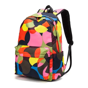 

Unisex Cute Prints Nylon Backpack children School Bags Boys and Girls Cartoon Schoolbag Teenager Travel bag