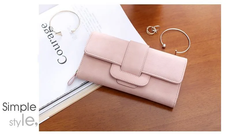 Multi-card holder long wallet style 5 front view