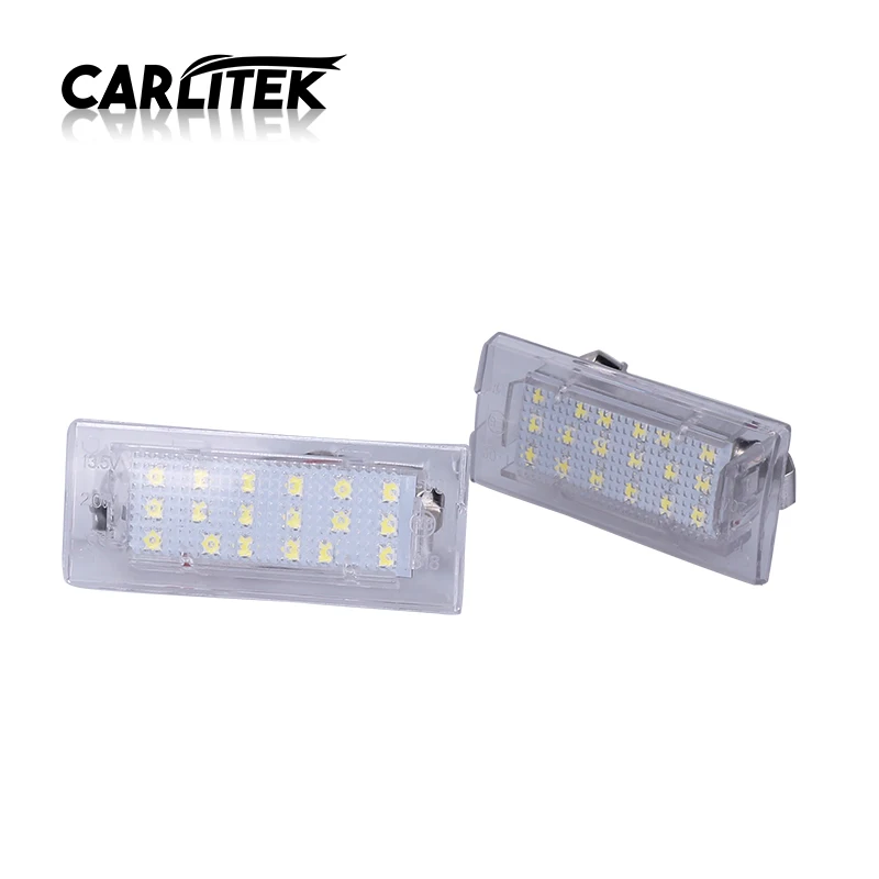 

CARLitek 2PCS Led License Plate Lights Cnabus Car Number Lamp Error Free White color For BMW E53 X5 1999-2003 E83 X3 2004-2009