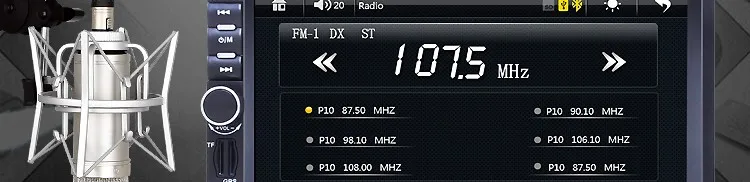 Sale 2 Din Car Multimedia Player GPS navigation 7