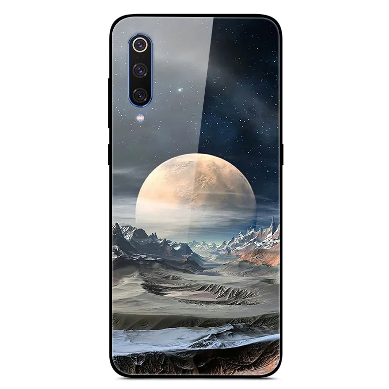 Tempered Glass Case Hard Cover Phone Case for Xiaomi Mi 9 Mi9 SE Mi9 T 9T Pro Redmi Note 9S S Cover phone case phone protector cover