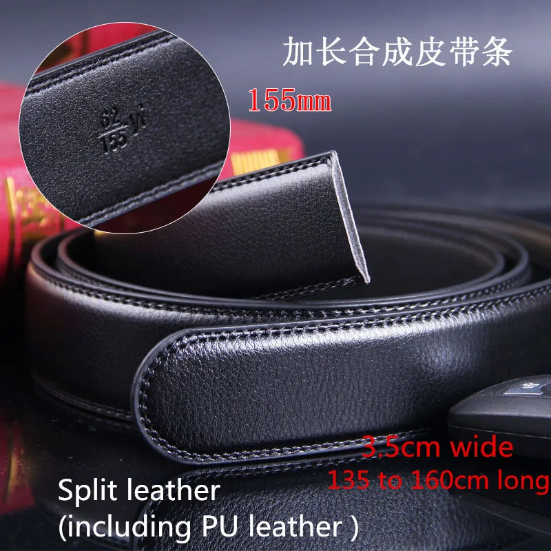 men 150cm long XXXL speical size 64 inch strip without buckle leather ...