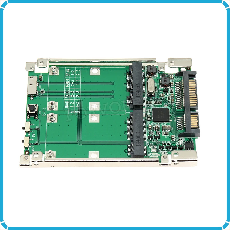 2 5 &quotSATA III двойной мини SATA USB 3 0 mSATA SSD Raid контроллер конвертер карт с кабелем|Платы
