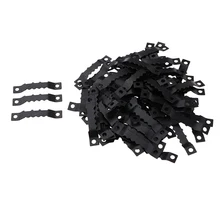 100 шт Черная Металлическая пила фото/картина деревянная рамка Висячие вешалки с двойным отверстием, для домашнего украшения подвесное оборудование, 45 мм