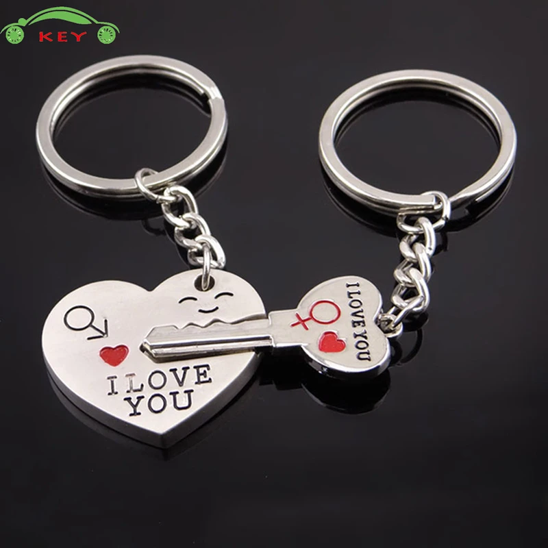 

I Love You Couple Car Keychain Auto Motorcycle Key Bag Pendant for Mitsubishi Jaguar Audi Volvo Opel BMW Mercedes Nissan Keyring