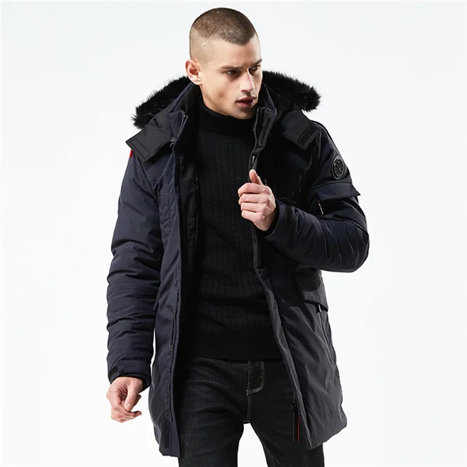 Мужская водонепроницаемая парка, зимняя куртка в стиле милитари, пальто для мужчин, армейский зеленый, черный цвет, уличная куртка, veste homme hiver Parka homme. DB20 - Цвет: 8826-04