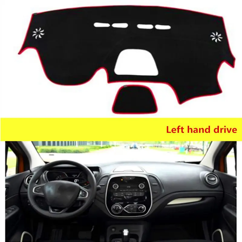 

For Renault Captur 2014-2017 Sport Style For Left-hand Drive 1PC Car Dashboard Mats Cover Car Styling Accessories