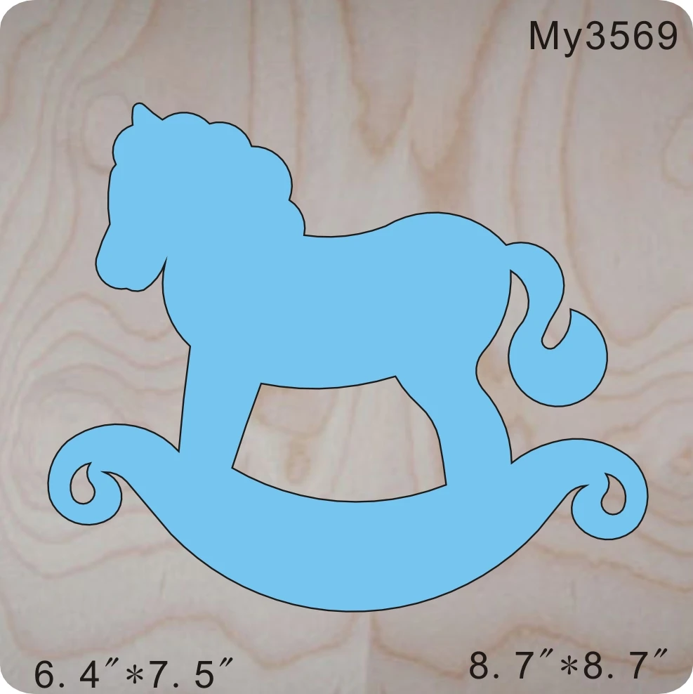 

Rocking horse-1 & Woodenwatermelon dies for scrapbooking, fit sizzix bigshot machine