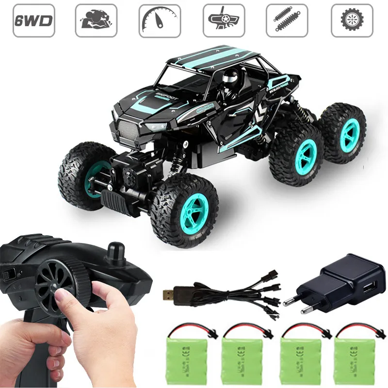 

D819 1/14 2.4GHz RC Rock Crawler Car 6-wheel Drive High Speed Racing Car Buggy Climbing Off-Road Car Truck Toy for Children