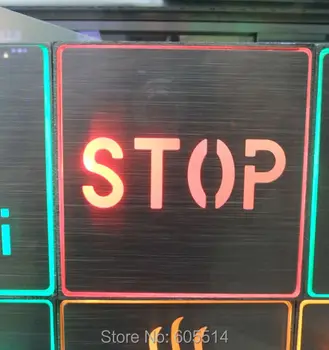 

[Seven Neon]Free shipping 48sets 110*110*30mm square shape led singnal light led indicator for STOP signal