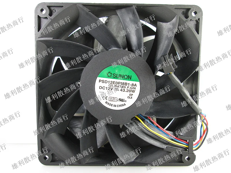 Бесплатная доставка. PSD12E0PMB1-8A (2). B4789.fgn 12V 43 20 W 14038 вентилятор 14 см | Компьютеры и