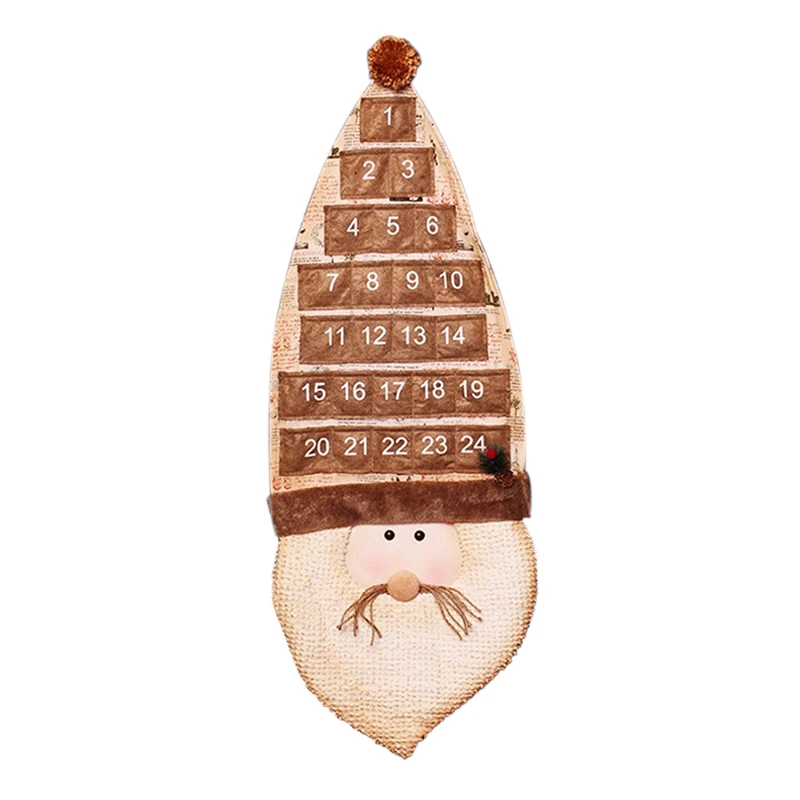 Christmas Advent Calendar Christmas Pendant Decoration Calendar Haing Wall Ornament Xmas Santa Claus Christmas Advent Calendar Christmas Pendant Decoration Calendar Haing Wall Ornament Xmas Santa Claus