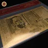 WR – billet de banque en or 100Leva, en Pvc, avec réplique du COA, pour Collection, décoration intérieure, cadeau de noël ► Photo 2/4
