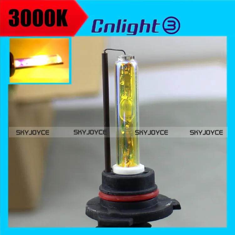 2x12 В 35 Вт 3000 К золотисто-желтый Cnlight HID ксеноновая лампа H1 H3 H7 H11 9005 9006 авто headlighting