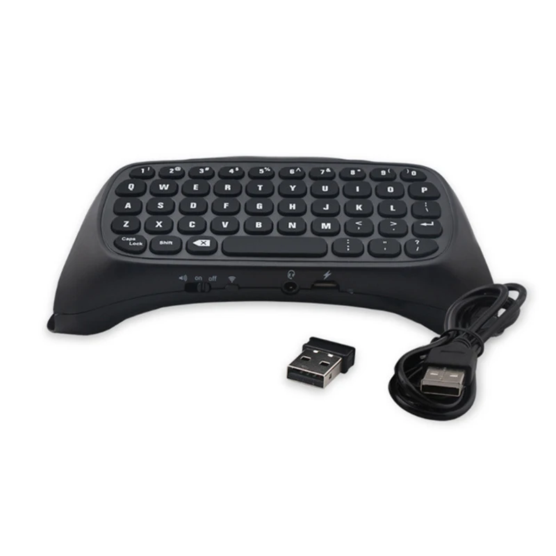 

PS4 Keyboard 2.4G Mini Wireless Keyboard With Touchpad Mouse For Backlit Handle Rechargeable Keyboard Messager Chatpad Adapter
