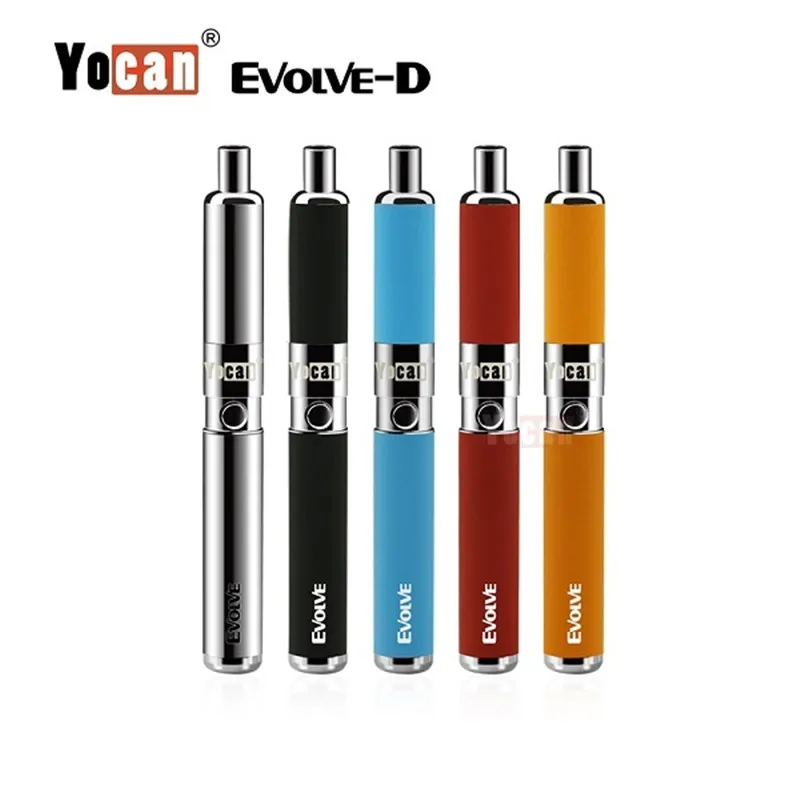 

Original Yocan Evolve-D Vaporizer Kit Wax Dry Herb Pen Electronic Cigaertte Quartz Dual Coils Evolve Vaporizer