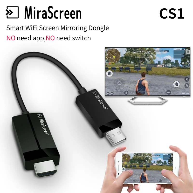 Miracreeen cs1 ТВ палка HD кабель умный беспроводной wifi дисплей ключ приемник DLNA 1080P HDMI