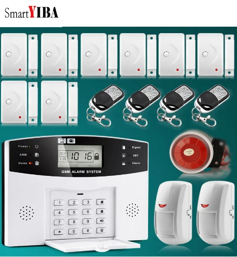 

SmartYIBA Smart Home Security GSM Alarm System Home Protection Motion Alarm with Door Magnetic Sensors