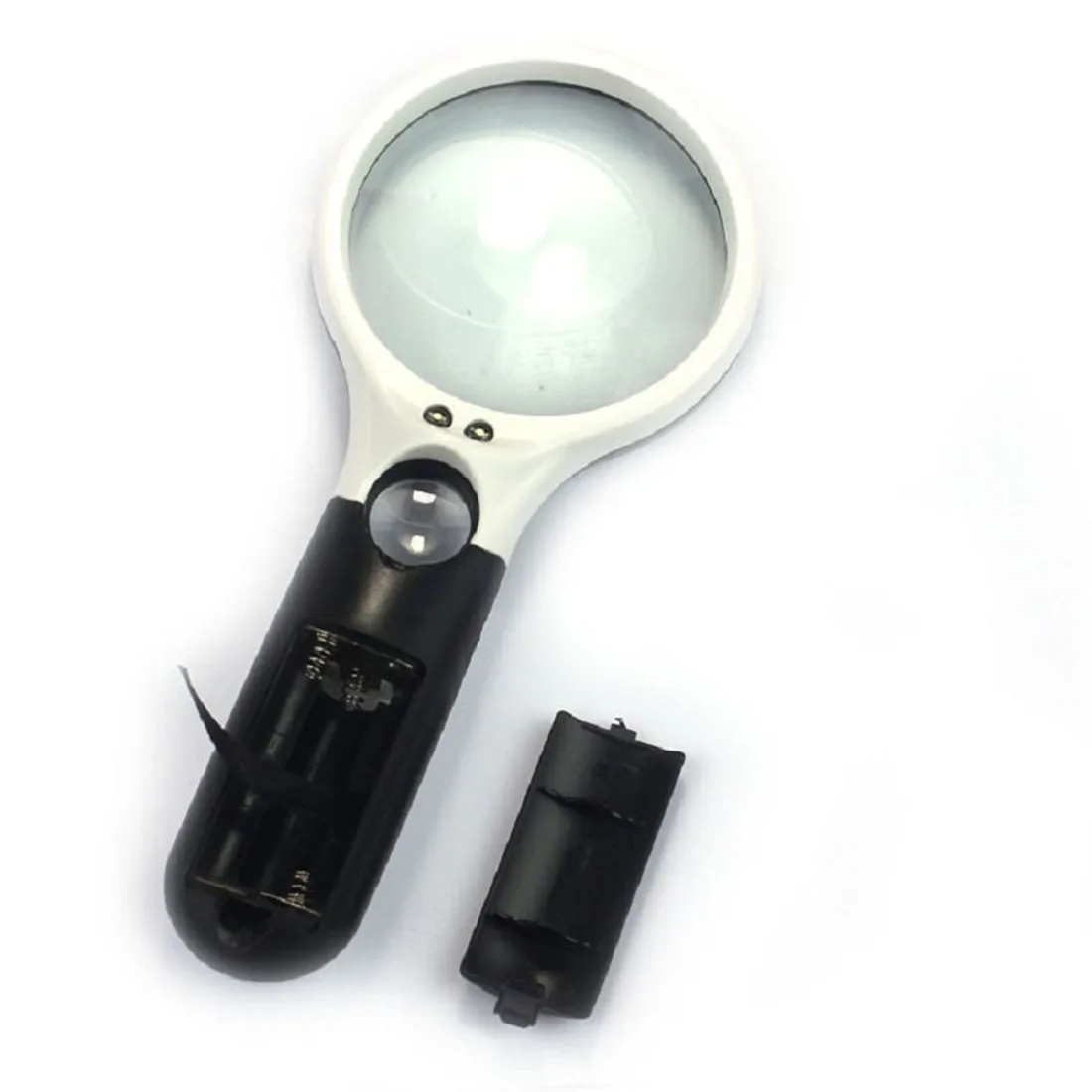 3 LED Licht 45X Handheld Lupe Lesen Lupe Objektiv Schmuck Lupe J5D2 