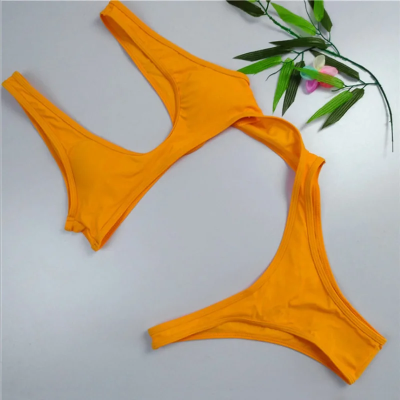 

2019 New Cut Out One Piece Swimsuit Women Push Up Swimwear Backless Swimsuits Bathing suit Sexy High Cut Beachwear Monokini
