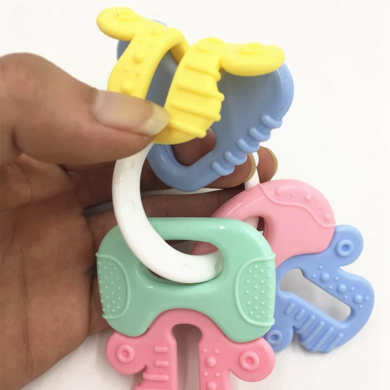 Детские игрушки-Прорезыватели в форме фруктов, мягкие Прорезыватели для зубов, жевательные игрушки с кольцом, детские погремушки, грызуны, прорезыватели для младенцев, подарок для малышей