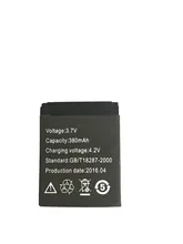 Free shipping 100% High Quality 1pcs Battery for DZ09 smart watch mobile phone battery 380 mAh battery watch battery