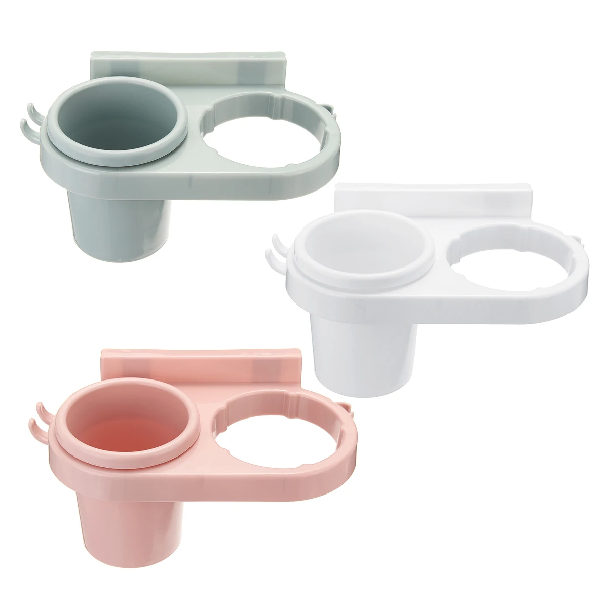 مجفف الشعر رف مشط حامل الحمام التخزين المنظم الذاتي لاصق الحائط حامل للشامبو مستقيم