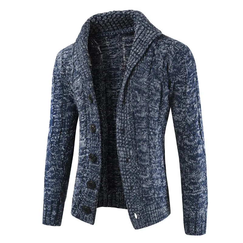 Men Cardigan Sweater 2019 Autumn and Winter New Men's Long