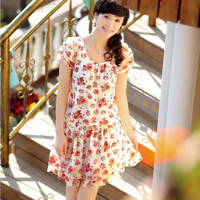 peach one piece dress