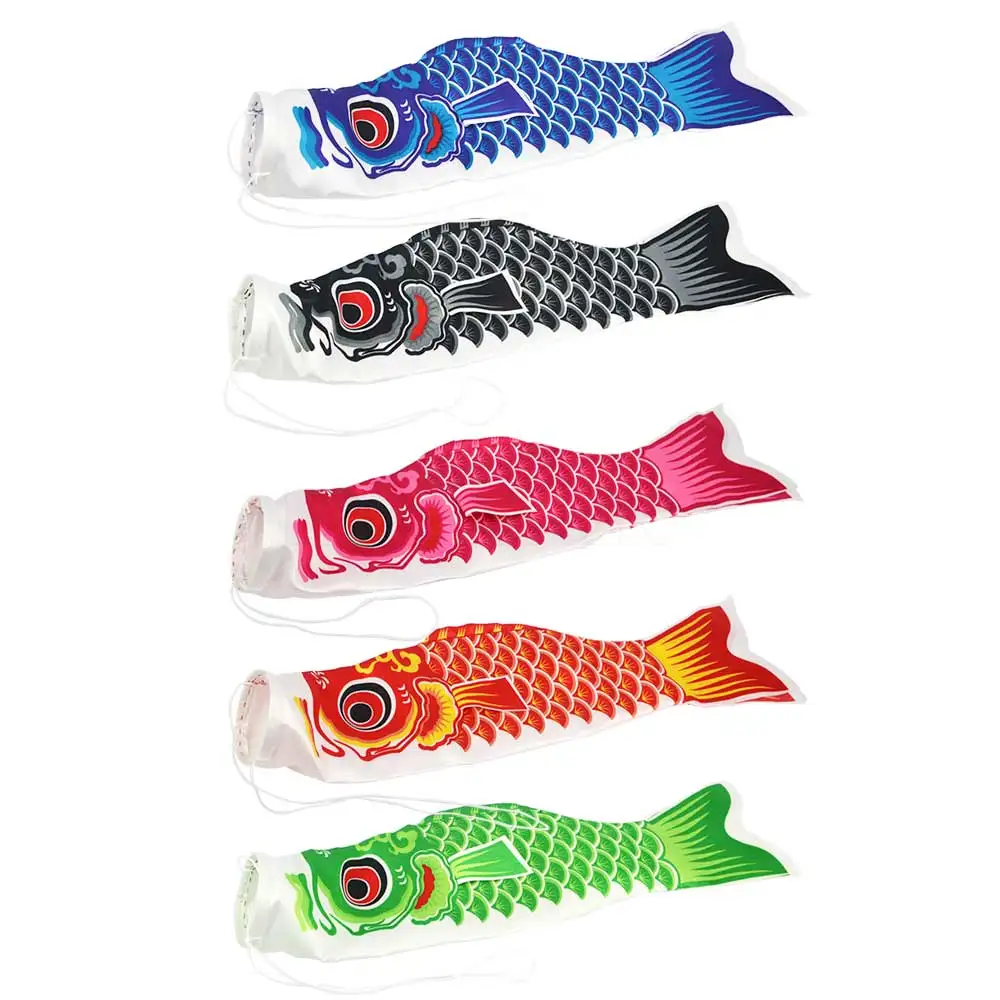 HomeDecTime Drapeau De Carpe D/écoratif Japonais Koi Nobori Sailfish Orange 15cm