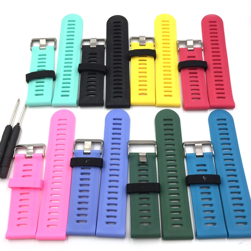 

High Quality Silicone Outdoor Sport 26mm Width Replaceable Watch Strap for Garmin Fenix 3 Watch Band with Fixed Tools LSB01025