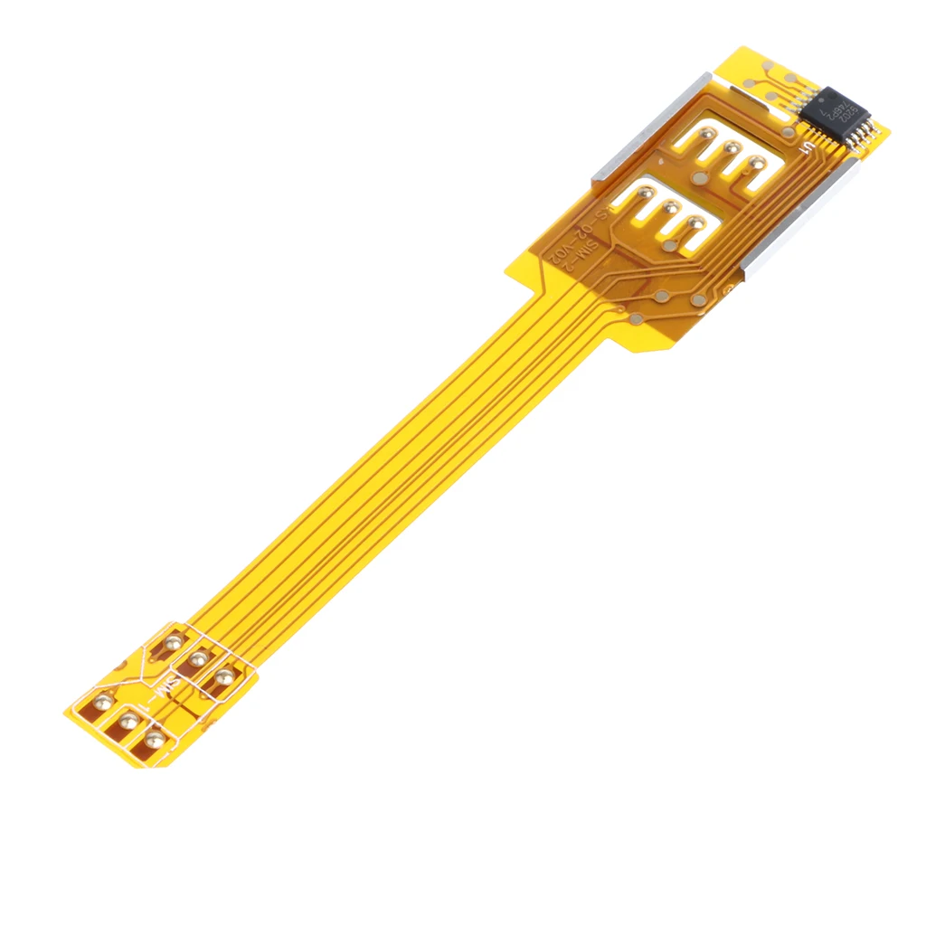 2 X Dual SIM Card Adapter Converer Phones SIM Card Adapter for iPhone 6/5/4 Mobile Phone SIM Cards