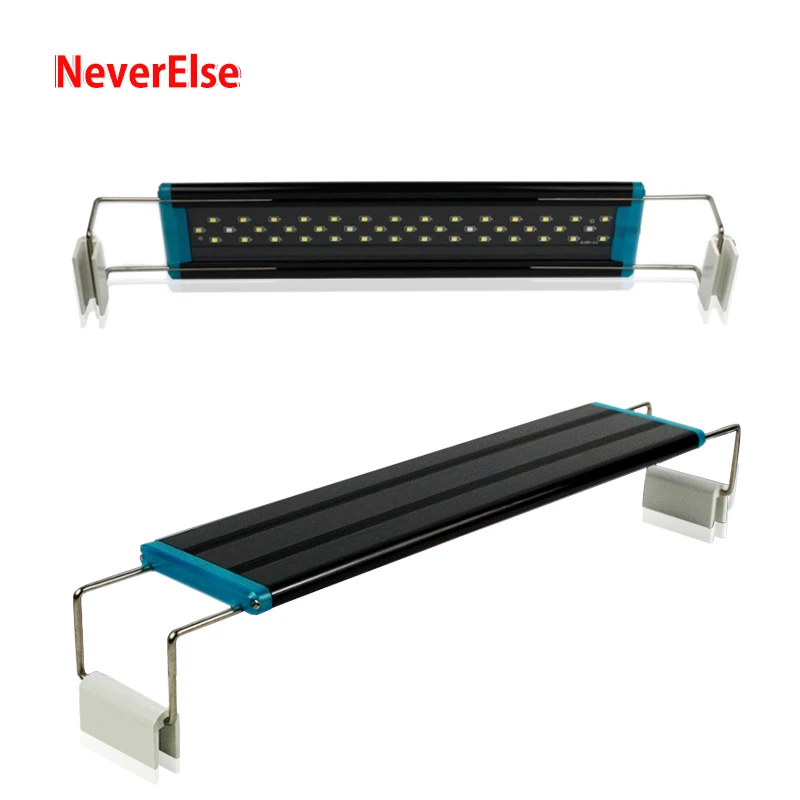 

Super Aquarium LED Lighting Water Grass Plant Light 4/5/6W 18-39cm 220-240V Extensible Clip on Fish Tank Lamp White+Blue LEDs