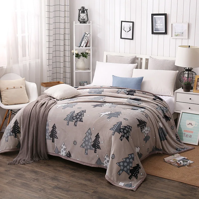 

drop ship fleece winter thick warm blanket plaids soft carpet on the bed throw blanket bedspread manta para sofa hot sale